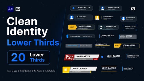 Clean Identity Lower Thirds