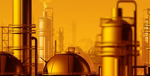 Industrial Oil And Gas Processing Plant