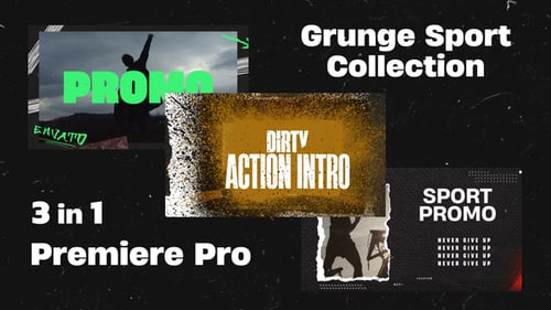 Grunge Sport Promo Collection 3 in 1 Mogrt