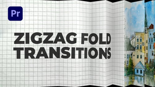 Zigzag Fold Transitions for Premiere Pro