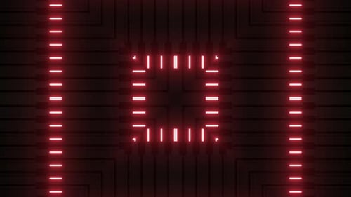 4k Abstract Red Neon Vj Loop