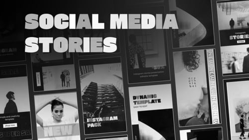 Monochrome Urban Fashion Social Media Stories with Gritty Texture