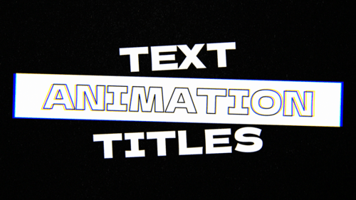 Bold Kinetic Typography with Glitch Effects for Modern Title Reveals