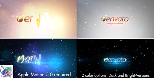 Dynamic Light Particle Logo Reveal