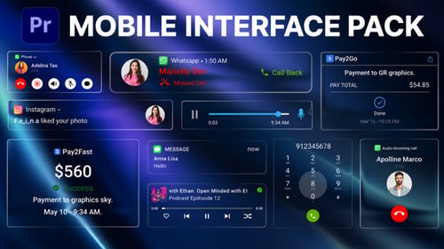 Mobile Interface Pack (Liquid Glass Style)