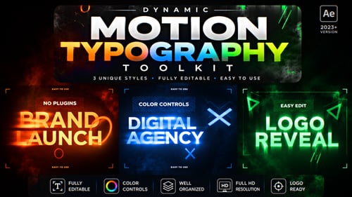 Dynamic Motion Typography Toolkit