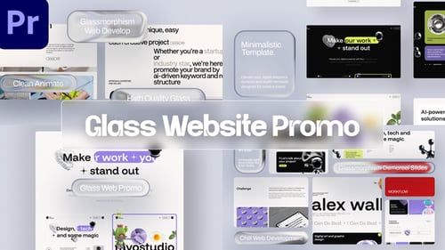 Glass Website Promo Teaser MOGRT