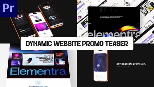 Dynamic Website Promo Teaser MOGRT