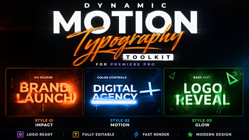 Dynamic Motion Typography Toolkit for Premiere Pro