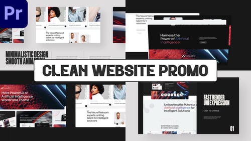 Clean Website Promo MOGRT