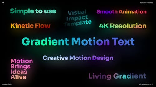 Gradient Motion Text | MOGRT