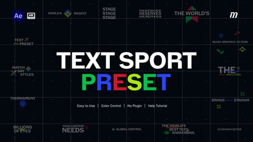 Text Preset Sport Animation