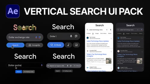 Google Search Animation Vertical