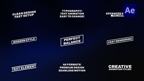 Modern Text Animation for After Effects