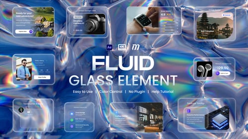 Fluid Glass Elements