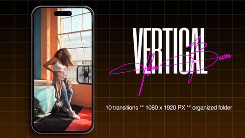 Vertical Film Burn Transitions for After Effects