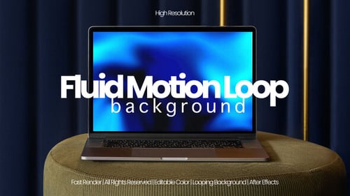 Fluid Motion Loop Background Pack