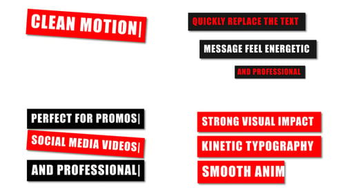 Clean Motion Text Box Titles