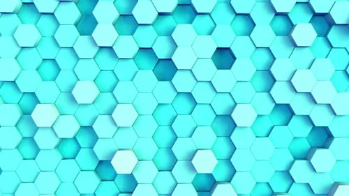 Abstract Geometric Hexagon Pattern Wave Loop Background