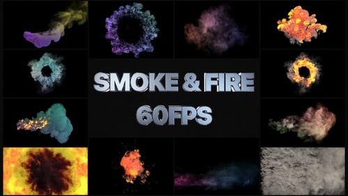 Rauch und Feuer VFX-Simulationspaket | Animationsgrafikpaket