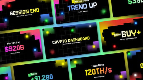 Crypto Counter Pixels Style