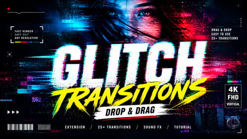 Digital Glitch Transition For Premiere Pro