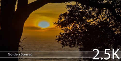 Goldener Sonnenuntergang