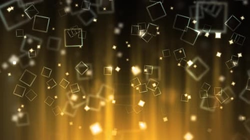 Abstract Golden Squares Particle Loop Background