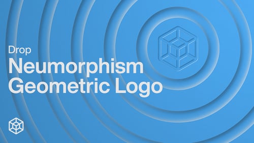 Drop - Neumorphism Geometric Logo