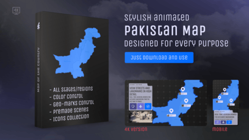 Pakistan Map – Detailed Country Cartography Template