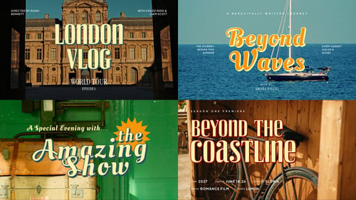 Retro Film Title Sequence
