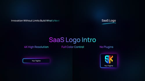 Intro du logo SaaS