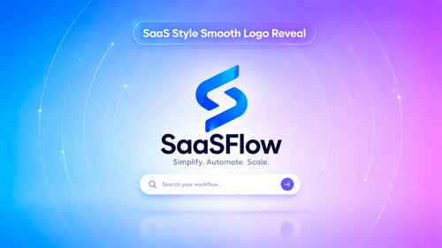 SaaS Style Smooth Logo Reveal MOGRT