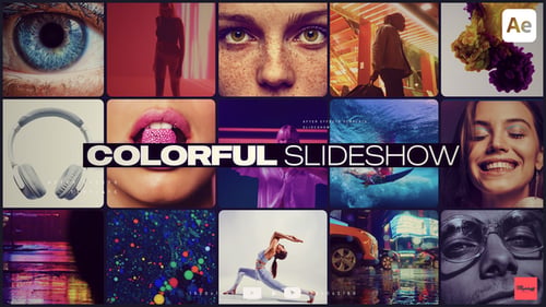 Bunte Diashow