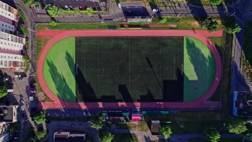 Small City Stadium for Soccer