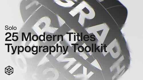 Solo - 25 Modern Titles Typography Toolkit