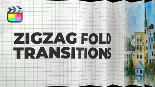 Zigzag Fold Transitions for Final Cut Pro