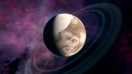 Weltraum-Hintergrund - Rocky Exoplanet