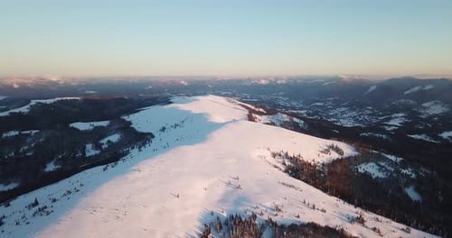 From Great Heigh Fairytale Mountain Landscape Snow Covered Alpine Sharp Peaks