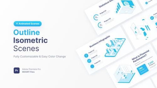 Isometric Outline | MOGRT