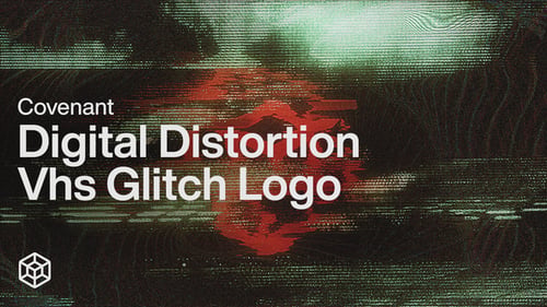 Covenant - Digitales Distortion-VHS-Glitch-Logo