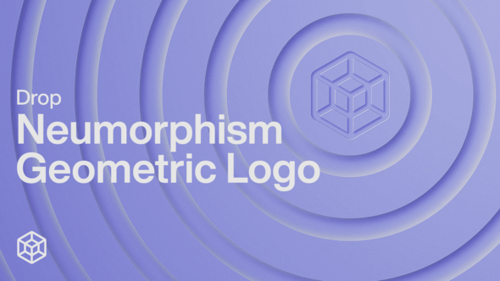 Drop - Neumorphism Geometric Logo