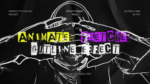Animierter Sketch-Outline-Effekt