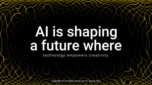 AI Typing Text