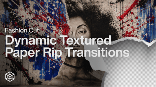 Fashion Cut - Dynamic Textured Paper Rip Transitions
