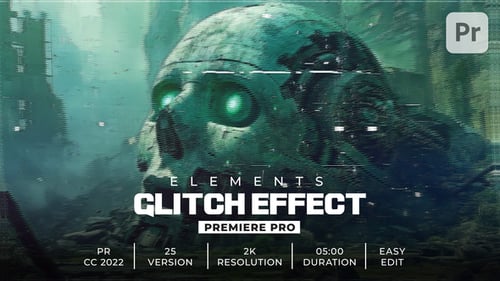 Pro Glitch Distortion and Sci-Fi Digital Transition Bundle