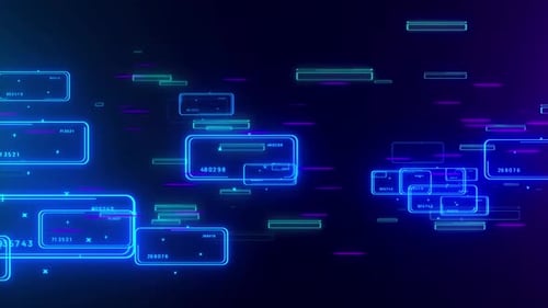 Neonpartikel-Hintergrund 4K