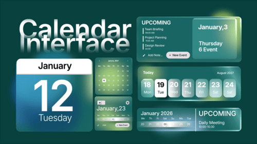 Modern Calendar Interface