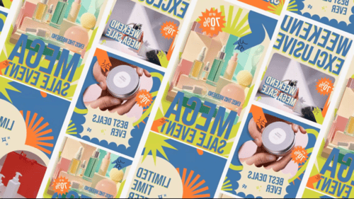 Creative Weekend Mega Sale for Social Media Promo