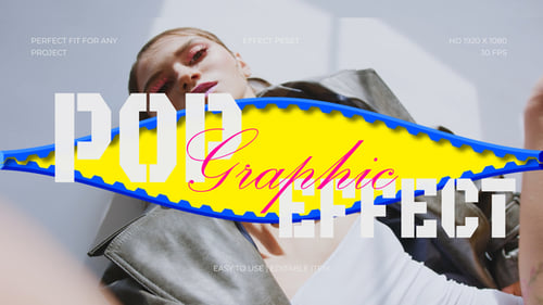 Pop-Grafik-Split-Effekt